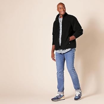 Amazon Essentials Men's Full-Zip Fleece Jacket (Available in Big
